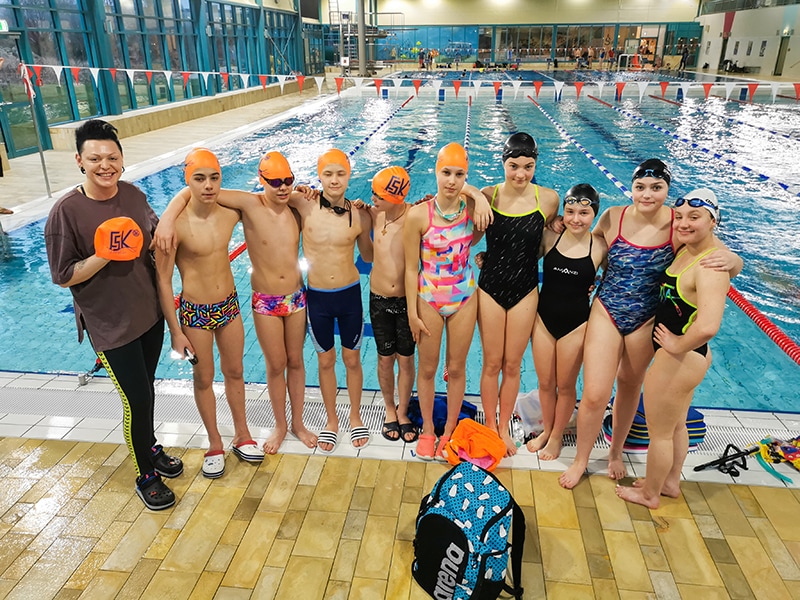 Schwimmer aus der Ukraine Gruppenbild